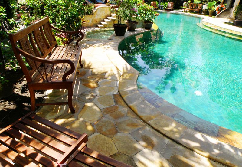 Poolside Hardscaping